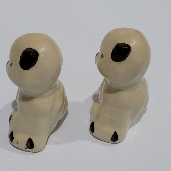 Shawnee pottery rare set of 2 miniature figurines dogs - Picture 3 of 11